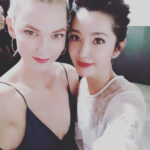 Li Bingbing Instagram – I had so much fun with this girl today!! 😉@karliekloss
