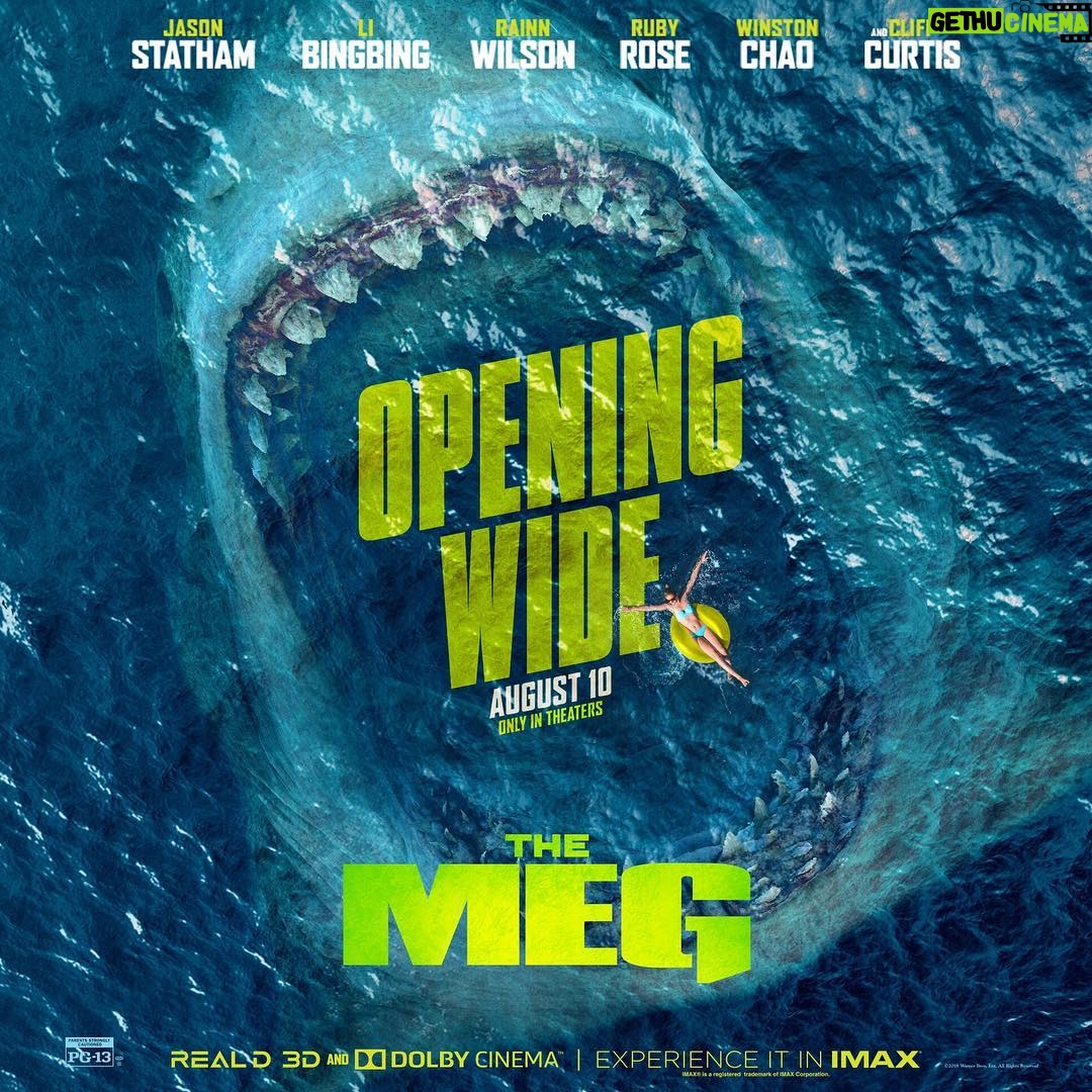 Li Bingbing Instagram - Don’t miss #TheMeg opening wide in theaters August 10! Watch the trailer again:http://bit.ly/MEG-Trailer @megmovie