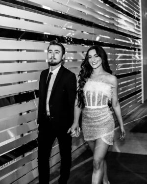 Liana Ramirez Instagram - almost Mr. and Mrs…. 

couldn’t be more thankful for how spectacular our engagement shoot turned out! thank you @dylanlujano for capturing this special moment that we will cherish forever! 
thank you again @nadinemerabi for this stunning dress and jacket for this shoot! I feel so loved by y’all! 

more photos coming your way✨
