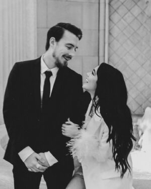 Liana Ramirez Instagram - almost Mr. and Mrs…. 

couldn’t be more thankful for how spectacular our engagement shoot turned out! thank you @dylanlujano for capturing this special moment that we will cherish forever! 
thank you again @nadinemerabi for this stunning dress and jacket for this shoot! I feel so loved by y’all! 

more photos coming your way✨