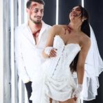 Liana Ramirez Instagram - till death do us part🪦 #happyhalloween 📸: @dylanlujano 💋: @sammiezavala