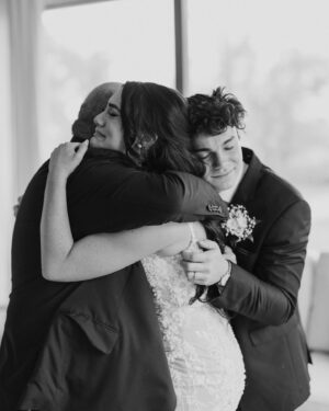 Liana Ramirez Instagram - more… 

photographer: @frannypullenphotography 

•
•
•

wedding planner: @wolferandco / @thejamiewolfer 
florals: @fiftyflowers 
suits: @generationtux 
dresses: @sherrihill 
DJ: @atlastentertaintment 
venue: @canyonwoodridge 
Videographer: @justinruizmedia 
cake: @raynedesserts 
hair & makeup: @sammiezavala @heyhaleybray @makeupartistveronica 
champagne flutes: @elenahonch 
food: @tuscanoitalian 
staffing: @ambianceeventstaffing 
rentals: premiereeventstx