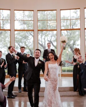 Liana Ramirez Instagram - 04.06.23. 

WE ARE MARRIED!!!!! 

photographer: @frannypullenphotography 

•
•
•

wedding planner: @wolferandco / @thejamiewolfer 
florals: @fiftyflowers 
suits: @generationtux 
dresses: @sherrihill 
DJ: @atlastentertaintment 
venue: @canyonwoodridge 
Videographer: @justinruizmedia 
cake: @raynedesserts 
hair & makeup: @sammiezavala @heyhaleybray @makeupartistveronica 
champagne flutes: @elenahonch 
food: @tuscanoitalian 
staffing: @ambianceeventstaffing 
rentals: @premiereeventstx