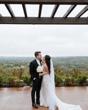 Liana Ramirez Instagram - 04.06.23. 

WE ARE MARRIED!!!!! 

photographer: @frannypullenphotography 

•
•
•

wedding planner: @wolferandco / @thejamiewolfer 
florals: @fiftyflowers 
suits: @generationtux 
dresses: @sherrihill 
DJ: @atlastentertaintment 
venue: @canyonwoodridge 
Videographer: @justinruizmedia 
cake: @raynedesserts 
hair & makeup: @sammiezavala @heyhaleybray @makeupartistveronica 
champagne flutes: @elenahonch 
food: @tuscanoitalian 
staffing: @ambianceeventstaffing 
rentals: @premiereeventstx