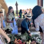 Liana Ramirez Instagram - april (bridal) showers in Texas💍 thank you @fiftyflowers for spoiling us with flowers at my ATX bridal shower! My girls loved the bouquet bar and creating their own arrangements to take home! wearing: @nadinemerabi @nadinemerabibridal ✨🤍thank you for this beautiful dress!