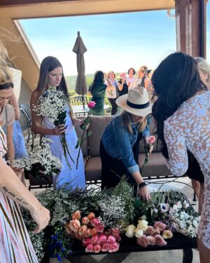 Liana Ramirez Instagram - april (bridal) showers in Texas💍

thank you @fiftyflowers for spoiling us with flowers at my ATX bridal shower! My girls loved the bouquet bar and creating their own arrangements to take home! 

wearing: @nadinemerabi @nadinemerabibridal ✨🤍thank you for this beautiful dress!