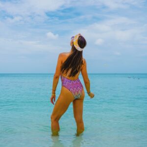 Liberté Chan Instagram - Summer Uniform 🩱

Note: The first time I saw water this blue was when I was 19 years old and my parents took me on a family trip to Tahiti. The color of the water was seared into my mind and I’ve carried that core memory around like a precious treasure, always seeking to visit islands surrounded by that shade of blue. 

Here in Turks and Caicos, I found it again. The water is crystal clear, warm and just as striking. 

Another note: If you’re coming from Miami, the flight is less than 1 1/2 hours. If you’re coming from LA, there’s no direct flight. It takes almost 9  hours to get here. If you’re coming from the West Coast, my advice: stop in Miami for a day or two before coming so you break up the trip 😉

#turksandcaicosbeaches #onepiecebathingsuit #bathingsuitseason #islandstyle #travelcreator #summervacation☀️