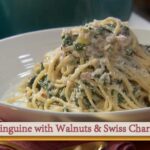 Lidia Bastianich Instagram - This delicious Linguine with Ricotta, Walnuts and Swiss Chard is creamy, quick, simple, and so incredibly satisfying any day of the week. Watch me make it here - link to video in my bio. #LidiasRecipes #LidiasItaly #LidiasKitchen #LidiaBastianich #ItalianFood #25YearsofLidia #FromLidiasTableToYours #LidiasSoundtrack