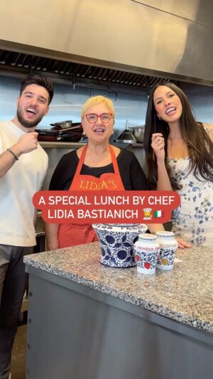 Lidia Bastianich Instagram - Have you ever tried sweet gnocchi!? 🍝🇮🇹
 
We had the absolute pleasure of visiting @faema_canada last week for a mouthwatering lunch demo with Chef @lidiabastianich, featuring dishes from her latest cookbook, “From Our Family Table to Yours.” 📖
 
Chef Lidia curated a 3-course meal including gnocchi triestini filled with @fabbricanada strawberries, lamb chops with butternut squash and Fabbri amarena cherry sauce, and a dreamy semifreddo topped with Fabbri’s sweet and spicy candied ginger; each dish was a work of art! 🔥

Thanks again to Lidia and the entire team for the event and don’t forget to Catch Lidia’s Kitchen, presented by @marcangelofoods, on @TLNTV: Mon to Fri at 6:30P   Sun at 6P, 6:30P! 📺

#lidiabastianich #gnocchi #italianfood #cookingdemo #celebritychef #food