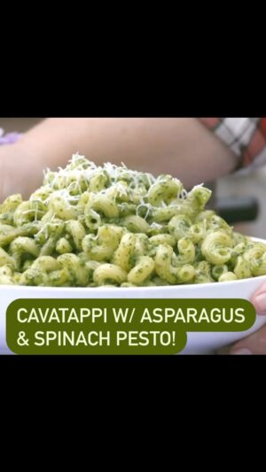 Lidia Bastianich Instagram - Cavatappi w/ Asparagus & Spinach Pesto. I love this dish in the spring, with all the bright, fresh vegetables just appearing in my garden!  Pesto doesn’t have to be made only with herbs - greens, such as baby kale or arugula, also work great. I like to combine them with one or two fresh herbs for a bright and balanced flavor. I also like to use different nuts in my pesto, sometimes pine nuts, sometimes almonds, sometimes walnuts; here I use pistachios. Link to full video and recipe in my bio. Buon Appetito!
#LidiasRecipes #LidiasItaly #LidiasKitchen  #LidiaBastianich #ItalianFood #25YearsofLidia #FromLidiasTableToYours #LidiasSoundtrack