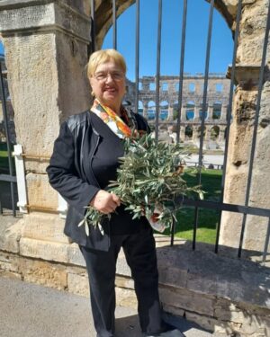 Lidia Bastianich Instagram - I loved being able to spend the Easter holidays with family in Istria. I had a wonderfully peaceful time foraging for wild asparagus, dandelions, nettles, and more.  Easter meal was roasted lamb, spring peas, and potatoes - and we got to enjoy all the wild greens we harvested.  #WheresLidia #lidiastravels #LidiasRecipes #LidiasItaly #LidiasKitchen  #FromLidiasTableToYours #LidiasSoundtrack