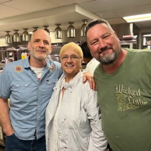 Lidia Bastianich Instagram - In Philadelphia with chef Mark Vetri and Billy Gallagher, chef at Becco NYC. We're at the Fitler Club doing a fund raising dinner for the Vetri Community Partnership - @vetricommunity.  @becconyc #WheresLidia #LidiasKitchen #LidiasItaly