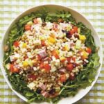 Lidia Bastianich Instagram - Fregola Salad Fregola, tiny round pasta shapes made from semolina, is hearty and chewy like a grain but cooks quickly. This hearty pasta salad is best when made a bit ahead to let the flavors mingle. Fregola is very versatile. In addition to this preparation, I also like it cooked risotto-style with seafood. Buon Gusto! Link to recipe in my bio. #LidiasRecipes #LidiasItaly #LidiasKitchen #LidiaBastianich #ItalianFood #25YearsofLidia #FromLidiasTableToYours #LidiasSoundtrack Olitalia #olitalia #frienn Auricchio