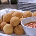 Lidia Bastianich Instagram - Rice Balls Stuffed with Sausage Ragu. This is one of my favorite pass-around party dishes, as often as not the plate doesn’t make it far into the room before it’s emptied. This recipe makes a small amount of ragù to go inside the rice balls, but double the recipe to make a larger batch and save some to use as a pasta sauce. Buon Appetito! Link to video and recipe in my bio, #LidiasRecipes #LidiasItaly #LidiasKitchen #LidiaBastianich #ItalianFood #25YearsofLidia @centofinefoods #cento