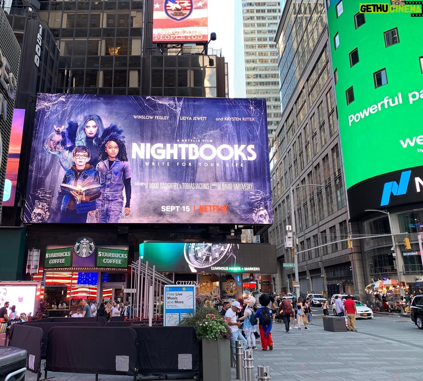 Lidya Jewett - 3 Likes - TIMES SQUARE!! this is so incredibly insane. I am so grateful to be a part of this wonderful project and I cannot wait for you all to see it ( 📸 cred: @isabella.serene )