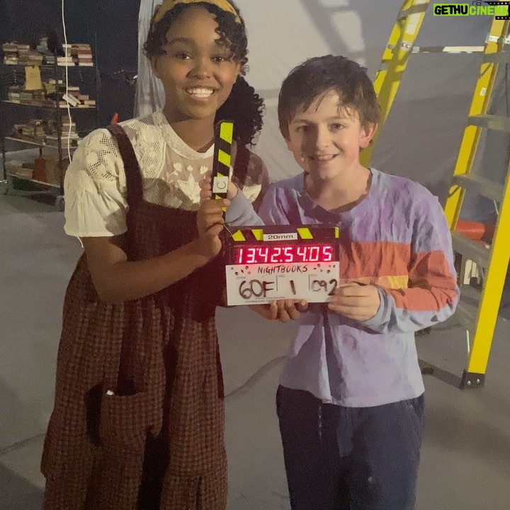 Lidya Jewett - 3 Likes - he’s the alex to my yas. one of the best parts of shooting Nightbooks was how much fun @winslowfegley and I had in the school room and behind the camera. seriously the best.