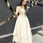 Likitha Murthy Instagram - 🤍🤍 Outfit by: @ekaiva_make_it_original #designerwear #instapost #likithamurthy
