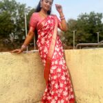 Likitha Murthy Instagram - Saree and blouse by : @aarvicouture_official Last minute saviour @apoorva_reddy_yaramala 😅