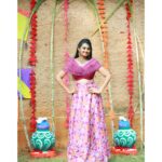 Likitha Murthy Instagram - Happy Bhogi….✨🌸 Outfit: @sassy_designs_ Designer and Stylist: @apoorva_reddy_yaramala Jewels: @star_caveonlinee Pc: @paulino_pictures
