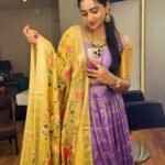 Likitha Murthy Instagram – Happy Ugadi 🌸✨🪔

Beautiful dress by: @abhinavacreations 
Stylist: @apoorva_reddy_yaramala (my fav❣️)