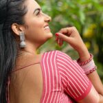 Likitha Murthy Instagram - Saree and blouse by : @aarvicouture_official Last minute saviour @apoorva_reddy_yaramala 😅