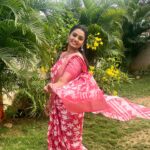 Likitha Murthy Instagram - Saree and blouse by : @aarvicouture_official Last minute saviour @apoorva_reddy_yaramala 😅