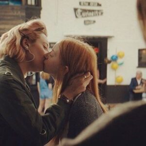 Lily Newmark Instagram - @fullyrosebyrne had the pleasure of watching #lilybrazier and I make out in @juliet_naked and you can too - in cinemas and @itunes 💋