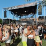 Lily Brooks O'Briant Instagram - Cosmic Desert 🪐✨🌵 • Missing Coachella weekend rn. Thank you so much @celsiusofficial & @cldstyle for inviting me to your Cosmic Celcius party last weekend! • Thank you so much @hellomolly for this beautiful dress 🩷 • • #coachella #celsius #cosmic #desert #hellomolly #fashion #festivalseason #festivalfashion
