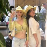 Lily Brooks O'Briant Instagram - random moments in my life ✨ • • Apparently I’ve loved wearing cowboy hat’s recently 🤠 p.s. don’t swipe! Scary photo of a monster at the end 😱 • • #photodump #cowboyhat #friends #lifelately #dog #pomeranian #friendship