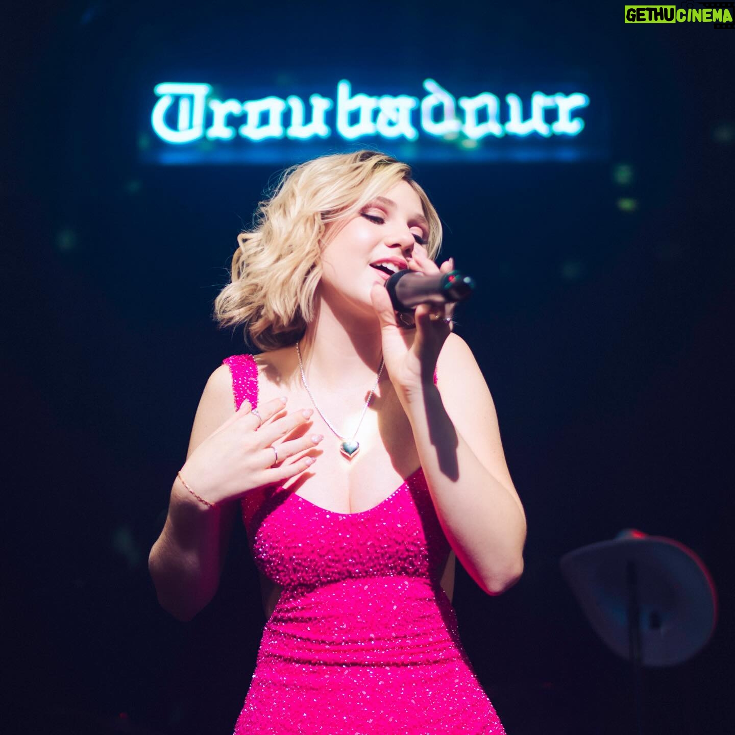 Lily Brooks O'Briant Instagram - I had the best time ever playing the iconic Troubadour this Monday! Thank you so much to my amazing band @ethanxaragon, @adamanthonydrums, @djnowords & @lazycore.gambit! Ya’ll are so amazing and I couldn’t have done this without y’all!!! ✨🩷 • • • #thetroubadour #livemusic #singer #singersongwriter #music #newartist #newmusic #newsong #lamusicscene #liveperformance