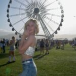 Lily Brooks O'Briant Instagram - just a girl in the desert 🎡 • Coachella Day 2 was a dream ✨ • • #coachella #festival #festivalfashion #fashion #coachella2024