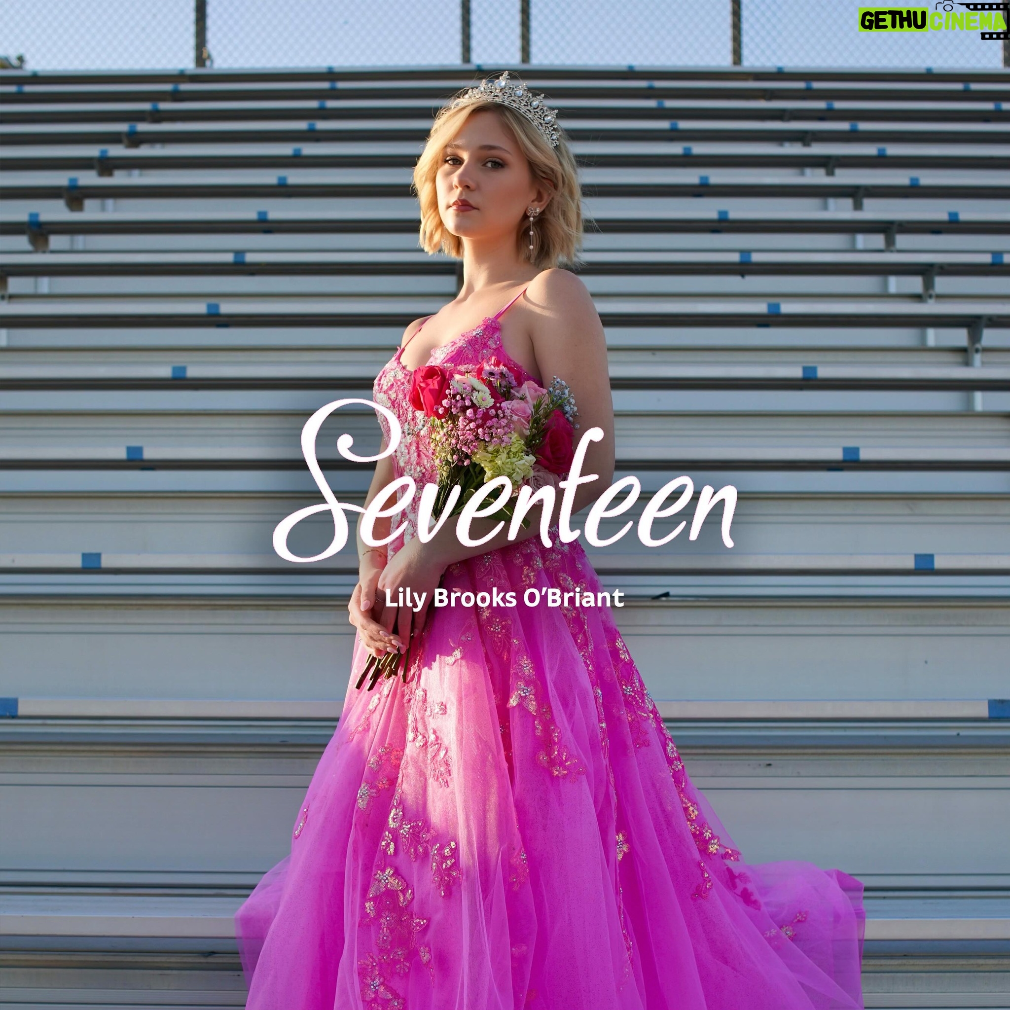 Lily Brooks O'Briant Instagram - ‘Seventeen’ OUT THIS FRIDAY May 3rd!! 💐 • I am so incredibly excited to share this song with y’all! ‘Seventeen’ is a song that truly represents my life & my real emotions. I wrote it about working so hard to achieve a dream in my life & being so scared that all of the hard work & sacrifices wouldn’t be worth it. Thank you so much @brianjaims, @musicalityguy, & @iamkpwolfe for helping me to tell my story & for dealing with me being an emotional mess that week. Thank you so much @autumnrowe for guiding this song in the right direction & to my @laampmusic family for all of your support. 🎵 • This song is so special to me & I truly think that so many other teenagers will be able to relate to ‘Seventeen’ Pre Save now at the Link in bio! 🩷 • • a HUGE thank you to the amazing @prompartyshop for this incredible dress for the cover shoot! It was BEAUTIFUL!! • #seventeen #music #singer #singersongwriter #musician #newsong #newmusic #newartist #17