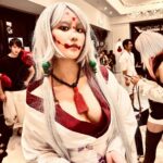 Lin Chenyi Instagram - 人生第一次萬聖派對變裝解鎖🔓 這是鬼滅裡頭印象讓我非常深刻的下弦， 渴望有個家庭而扭曲的愛，實在是讓人忍不住悲傷， 於是這次決定cos累捏造出來的蜘蛛媽媽！ 經過這次派對的洗禮， 好像有點愛上cos了 怎麼辦😆😆😆 #萬聖節 #halloween #鬼滅の刃 #cosplay
