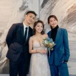 Lin Chenyi Instagram - 真的好替妳開心！ 偶爾像姊姊，偶爾又像妹妹般的熊姐～ 陪妳經歷不少的風雨，知道你真的很辛苦！ 即便被這個世界殘忍地摧殘，妳卻還是維持著妳的善良與勇敢， 還記得有天，一起晚餐聚會的時候，妳跟我分享妳和哥哥的事，妳哭了，我也替妳開心到哭了～ 後來一起見證了妳重要的時刻，最幸福的女孩非妳莫屬，這都是妳應得的～ 祝福你們要一直幸福長久，999999999999到不能再9為止(๑´ㅂ`๑)