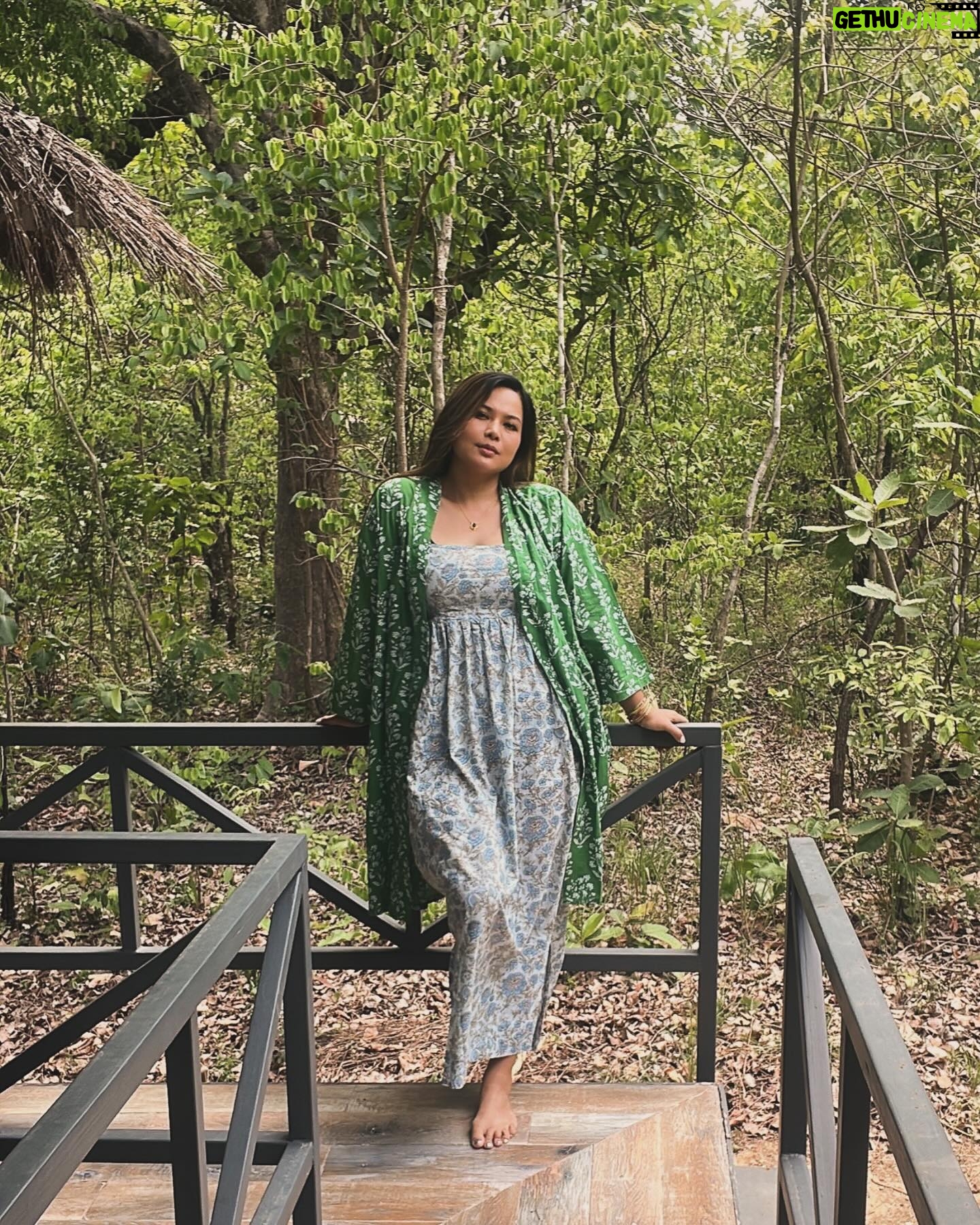 Lin Laishram Instagram - Manifesting dreams into reality, one day at a time. Every morning I wake up grateful for the beauty of nature and the life it breathes into my dreams. #naturelovers #gaur #leopard