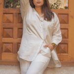 Lin Laishram Instagram - This year, I’m embracing my love for Indian textiles and design while committing to a journey of sustainable fashion. My goal is to uplift smaller brands, championing conscious production and fair wages for labor. #SustainableFashion #SupportLocalArtisans Photographer @chitrdev.in Clothes @thehaimishliving Make up & Hair @makeupbyangana Jewellery @shamooosana Assisted @gopaleseema