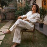 Lin Laishram Instagram - The ever stunning @linlaishram in our White Linen Beetle Coord set giving us style goals ❤️ The set is available in white and navy linen. Hit #linkinbio for more. Photographer: @chitrdev.in Make up & Hair: @makeupbyangana Outfit: @thehaimishliving Jewellery: @shamooosana Assisted by: @gopaleseema #thehaimishliving #celebstyle #linlaishram #linen #relaxedfit #linenclothing #minimalism #minimalstyle #styleinspo #vintagestyle #makeinindia #staystylish