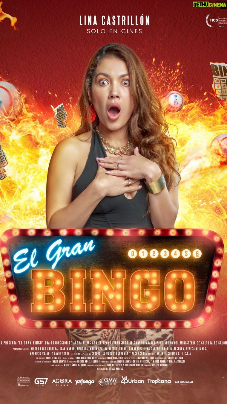 Lina Castrillón Instagram - Hey 👋!! Hoy es nuestro estreno Nacional. @elgranbingo.pelicula 💥💥💥 #yoapoyoelcinecolombiano