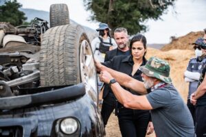 Lina Esco Instagram - what would i do without my @odievgallop — he keeps me looking legit every second of every frame we shoot, except for this moment… always making me laugh. here’s to you my friend the real deal SWAT 💫🙏 tomorrow new episode 10/9c @sptv @swatcbs