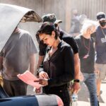 Lina Esco Instagram – what would i do without my @odievgallop — he keeps me looking legit every second of every frame we shoot, except for this moment… always making me laugh. here’s to you my friend the real deal SWAT 💫🙏 tomorrow new episode 10/9c @sptv @swatcbs