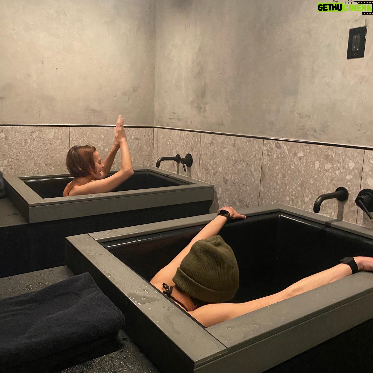 Lina Esco - 25.8K Likes - don’t get better than ice baths for 6 min once a week 🥶❤️