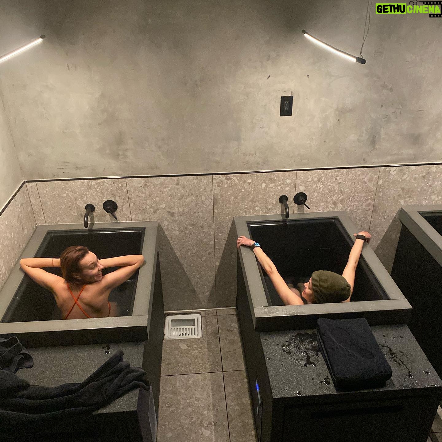 Lina Esco - 25.8K Likes - don’t get better than ice baths for 6 min once a week 🥶❤️