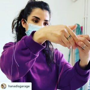 Linda Zervakis Instagram - Posted @withregram • @hanadisgarage Inspired by a jacket with African patterns I got from an artist in Paris, I set out to make my own art jacket. I wanted it to be made locally and be involved in the production process as much as possible, so I looked for the right people to work with. When I met Amira and her colleagues from Stitch By Stitch in Frankfurt, the course was set. Now here it is, my first art jacket, limited to 10 numbered pieces. There is a hidden character in each jacket and I hand drew the washing instructions. The jacket comes in a screen printed box made out of hemp and is fully recyclable. What a fun project. And Even more fun because I got to meet a bunch of real cool ladies and their stories:

Amira from @stitchbystitch.de  who shared the story of her journey from northern Syria to Germany and the struggle she went through to get to were she is right now. 

Claudia from @stitchbystitch.de and the story of creating such great sewing shop and a safe work environment for women who are seeking a better future in their new home in Germany. 

And thanks to Michalis @michpant I got to meet @lindazervakis, a great woman who inspired the hell out of me. What an awesome human being. She was so busy with her new podcast Gute Deutsche @spotify and still she found the time to support me and my project. And I am more than thankful for that.

This project has already payed off for me by meeting all these amazing, strong women. 

There are 2 woman Sizes for this jacket:
S-M 
L-XL 
It is made from Bio Cotton Satin so it is really soft and feels great on the body. Enjoy!