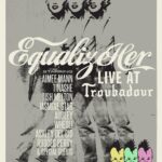 Linda Perry Instagram – October 9th at @thetroubadour! We have some amazing artists  lined up to perform in support of @EqualizeHer! An organization I co-founded this year with @aballard to bring much needed balance and gender equity to the music business. A limited number of tickets are available to purchase! All proceeds will support our mission. Link in bio