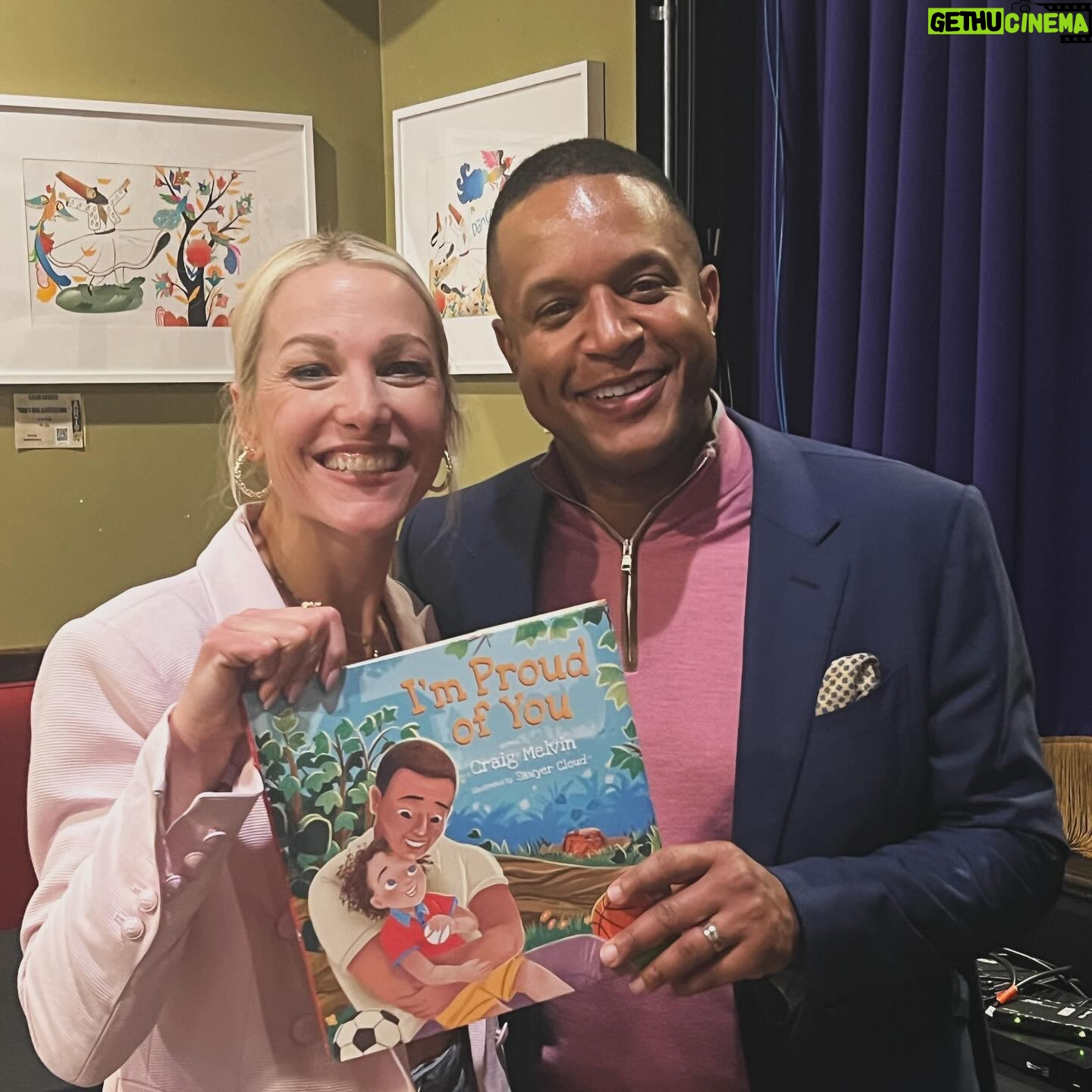 Lindsay Czarniak Instagram - Book tourin' with @craigmelvinnbc in DC! Congrats on sharing I'm Proud of You with the masses! .#JOTD #jokes #laugh #books #bookstagram #family
