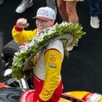Lindsay Czarniak Instagram - Couldn't believe those last few laps. What a race! What a celebration! Congrats on back to back Indy 500 wins @josefnewgarden Grateful to be there to see it. #indy500 #indy #racing #indianapolis #backtoback