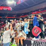 Lindsay Czarniak Instagram - An epic afternoon in Cleveland watching the @gamecockwbb win a championship with @lindsaycz and the kids. Kudos to coach @staley05 on another ring. It’s fun watching the golden age of women’s sports. Happy and proud. Thanks for the hospitality. Go Cocks!