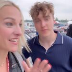 Lindsay Czarniak Instagram - The stands have been cleared at the speedway because of weather headed this way. Ran into driver @davidmalukas as we walked to get inside. The hope is for the #indy500 to be run as soon as possible today once the storm passes and the track is dried #indy500 #racing #indycar #sports #weather