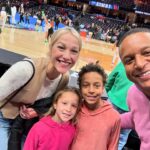 Lindsay Czarniak Instagram - An epic afternoon in Cleveland watching the @gamecockwbb win a championship with @lindsaycz and the kids. Kudos to coach @staley05 on another ring. It’s fun watching the golden age of women’s sports. Happy and proud. Thanks for the hospitality. Go Cocks!