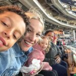 Lindsay Czarniak Instagram - Our version of "in game adjustments" We're here for you @nationals even in 40 degree temps! And the Presidents' race is always a highlight! #baseball #sports #mlb #nationals #chilly #natitude